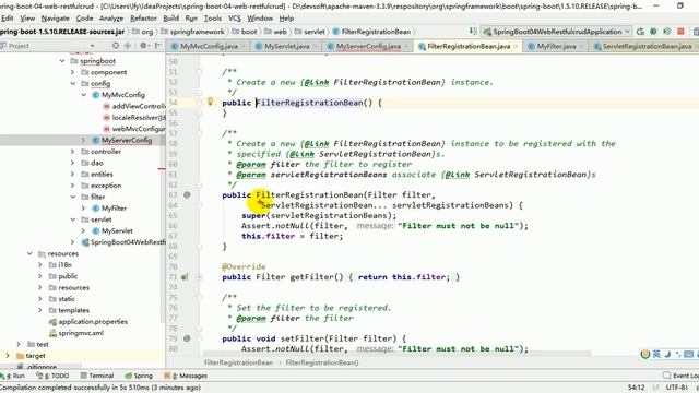 47、尚硅谷 SpringBoot web开发 注册servlet三大组件
