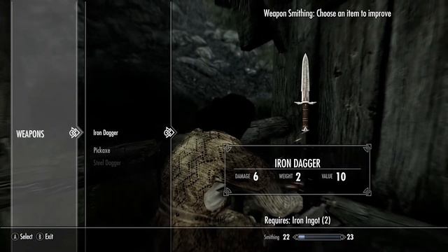 Skyrim, Helping Lod do some smithing.