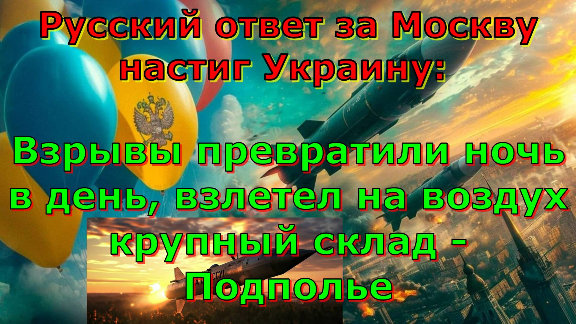 Русский ответ за Москву настиг Украину: Взрывы превратили ночь в день, взлетел на воздух крупный...