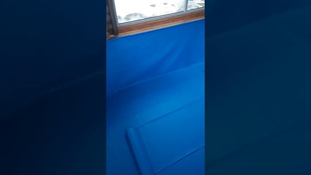 Ремонт каркасного бассейна меняем чашковый пакет на Лайнер