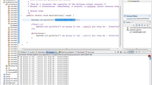 Eclipse increase size of Console buffer size