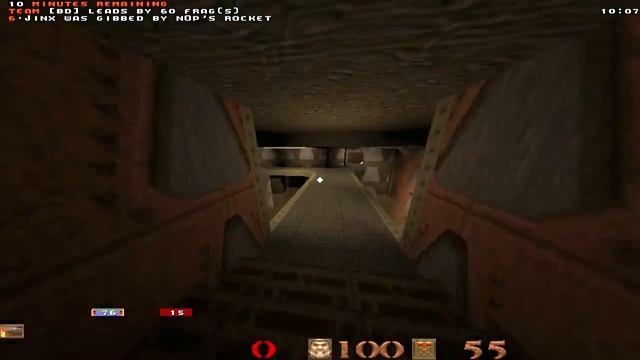 Quakeworld Brutal Deluxe vs Game Over 4on4 DM3 (BD-Calvin POV)