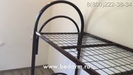 Металлическая двухъярусная кровать КС-2 коричневая (обзор с комментариями)