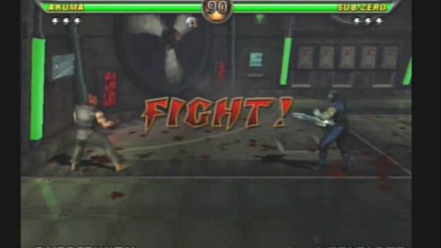 Mortal Kombat: Armageddon - Akuma VS Sub Zero