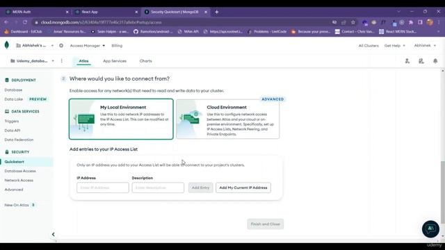4  Creating Database in Mongo Atlas