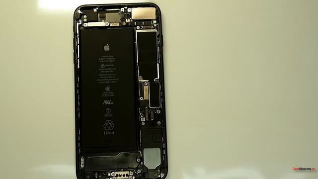 Замена вибромотора на iPhone 7 Plus, ремонт, разборка айфона 7+