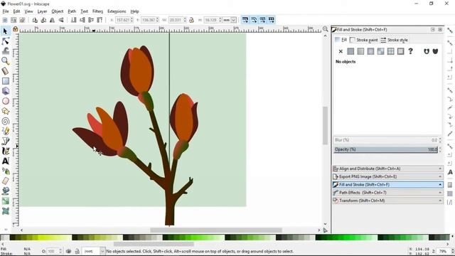 Create Realistic Flower - Inkscape tutorials