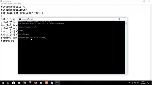 Command Line Arguments