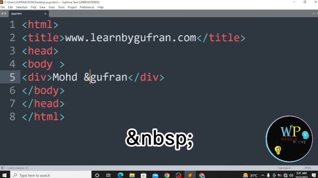   Space in HTML | How to use   Space in HTML|Space in Text#html #digitalmarketing#education