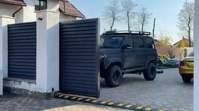 Забор жалюзи ворота с автоматикой