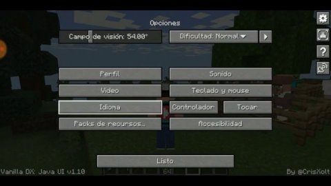 Interfaz De Java Para Minecraft PE 1.16.X || VDX - Java UI Para MCPE