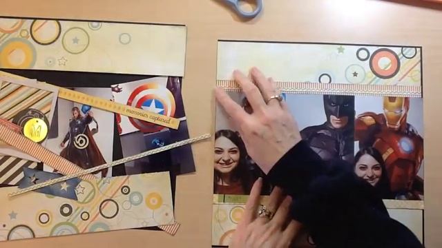 Scrapbooking Process #54: Avengers Assemble