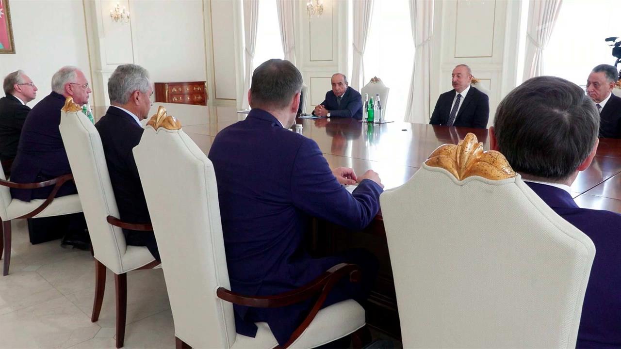 Президент Азербайджана Ильхам Алиев принял секретаря Совбеза России Сергея Шойгу
