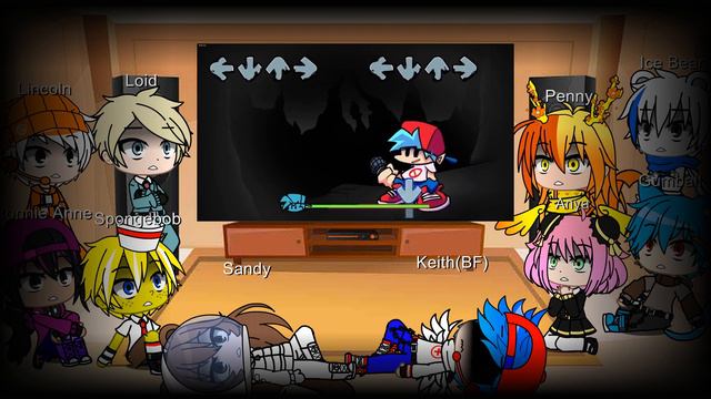 Fandom react to FNF BF vs Evil BF Gacha Club