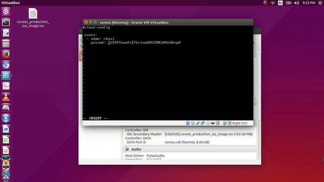 CoreOS Installation on Virtualbox