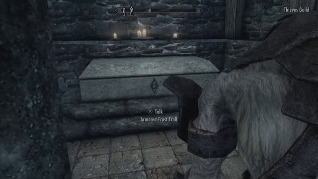 Skyrim Serana does a combat Roll