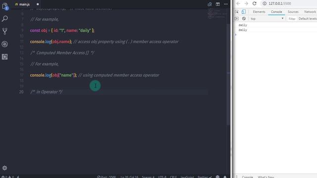 Object & Array Operators - JavaScript Tutorial Part - 25