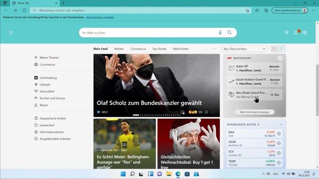 Windows 11: Gestalte die Startseite vom Internet-Browser Edge nach Deinen Wünschen!