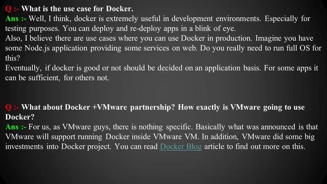 DOCKER Interview Questions and Answers for Both Fresher & Experience