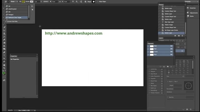 Photoshop CC  -- Custom shapes tool presets install recall tutorial
