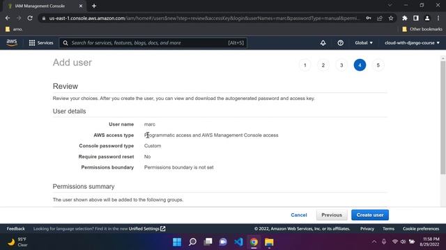 Create an AWS IAM user and a group | AWS fundamentals - Part 2