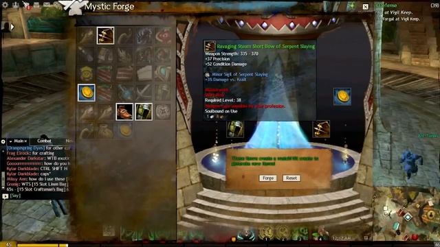 Guild Wars 2 : Mythic Forge Experiments : Armor+Weapons