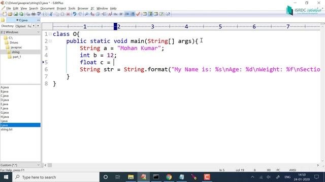 STRING Handling In JAVA ~ #43 (format Method)