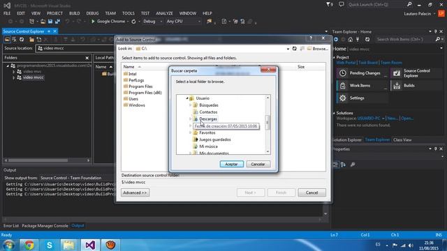 Tutorial Crear repositorio y conectarlo con Team Fundation Server (Visual Studio)