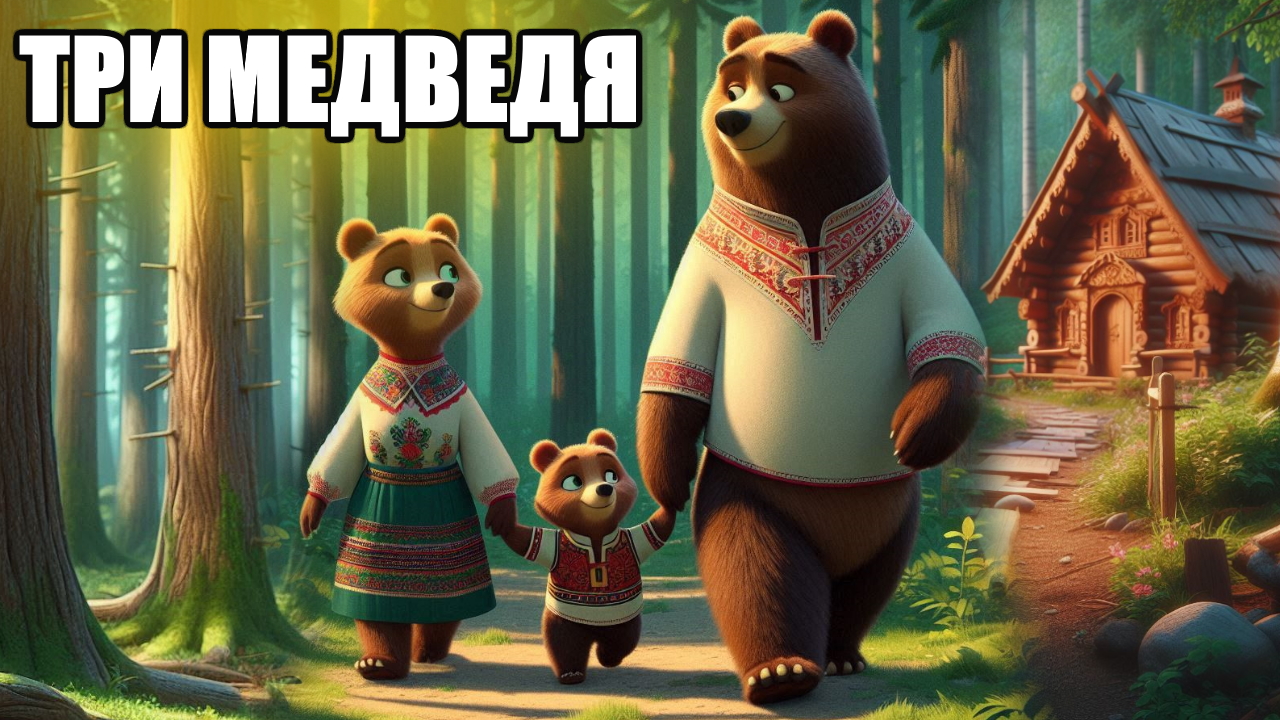 Три Медведя. Русская народная сказка для детей.