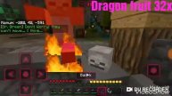 Minecraft pe Texture pack pvp Dragon fruit android ios w10 1.8.0 1.9.0 Fps boost