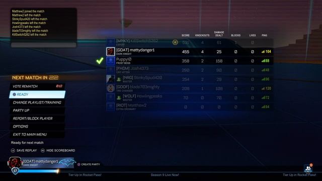 Rocket League. Knockout