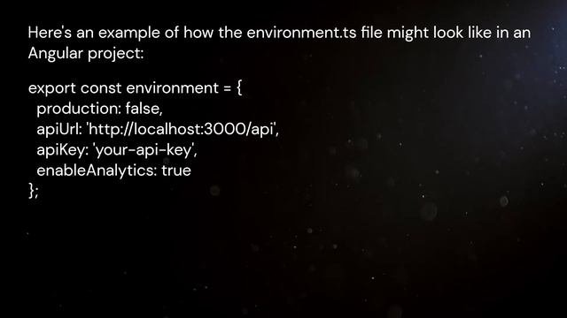Why environment.ts in Angular?  What is environment.ts in angular  angularinterview