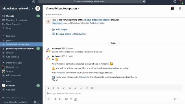 Bitbucket PR management in Slack - How to get started