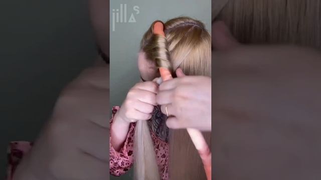 Бигуди Jillas mini персиковые? результат за 40 минут