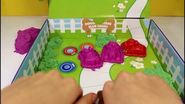 Kinetik Sand Кинетический Песок Лепим собачек