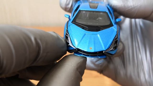 MINI GT 1:64 Lamborghini Sian FKP 37 Blu Aegir (детальный обзор)