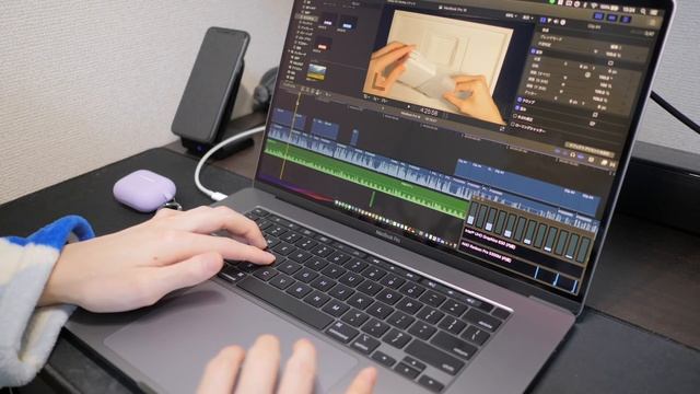 MacBook Pro 16インチでFinal Cut Pro Xを使って動画編集をしてみた感想！スピーカーの音も良すぎる！編集のやり方も紹介！【マックブックプロ 2019】