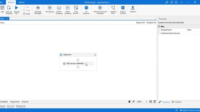 UiPath Tutorial | UiPath Credential Manager| ExpoHub