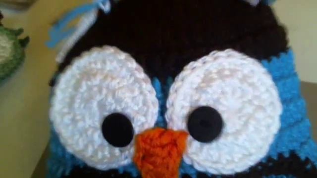 Crochet Baby Earflap Beanie & Pear Coasters