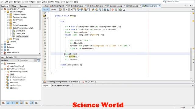 Socket Programming Single Server Multiple Client Program | In Java Tutorial