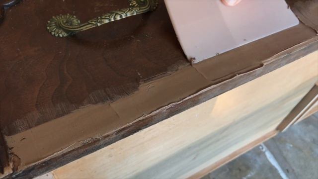 Repairing Bubbled or Chipped Veneer Before Painting a Vintage Dresser
