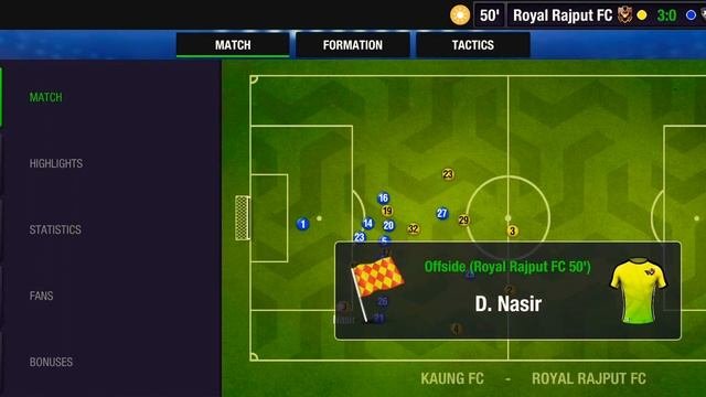 Top Eleven Football Best Match Of Royal Rajput FC against Kaung FC.....Best game in the World.