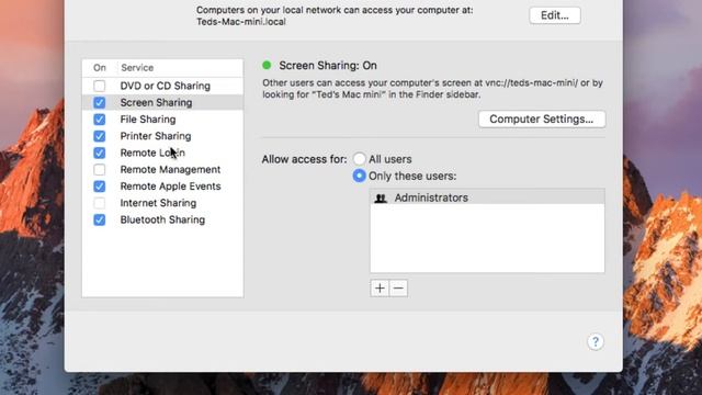 Set Up Screen Sharing On A Mac