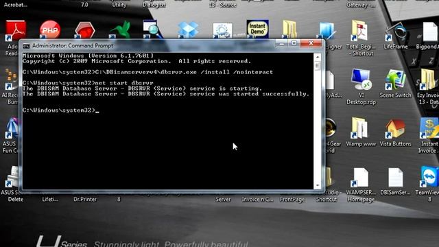 Ezy Invoice CS 7 - How To run the DBISam Database Server As A service