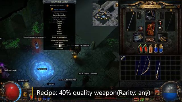 Blacksmith's Whetstone Recipe PoE