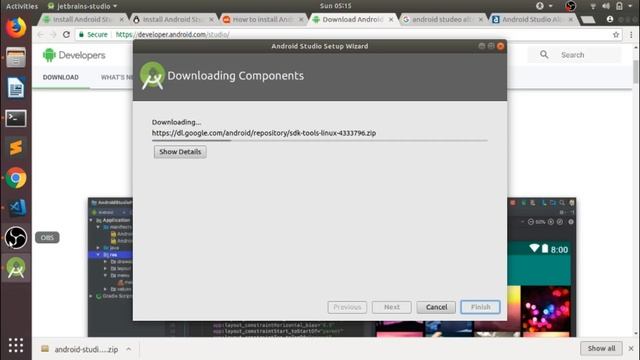 Install Android Studio (3.1.3) Step By Step Process [Hindi] on ubuntu 18.04 / 16.04