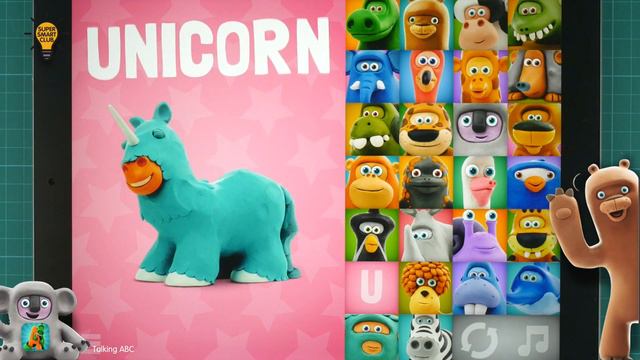 Fun Animal Alphabet Song, Colorful Clay A to Z & Word Games in Talking ABC