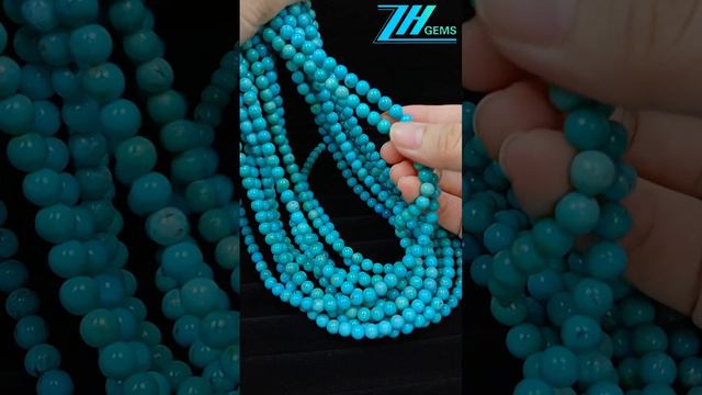 4mm 6mm Natural turquoise large gemstone DIY making different jewelry gift as courtship ritual choic