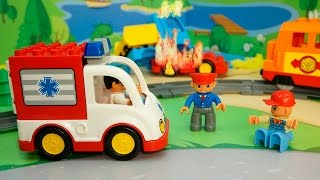 Пожарная машина у видео для детей Виновата игра. Игрушечные мультфильмы..mp4