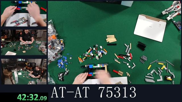 BD-1 And AT-AT LEGO Set Live Build [75313,75335]